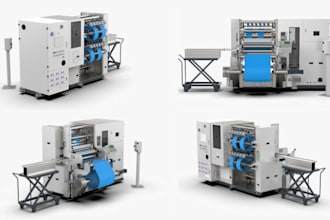 industrial 3d product design, mechanical, machine part design for 3d rendering