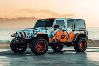 awesome car wrap design and vehicle wrap design