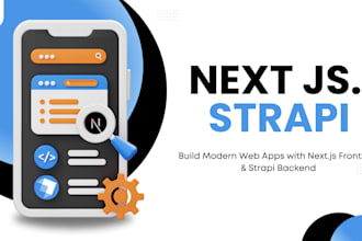 build a attractive and responsive nextjs website with strapi backend