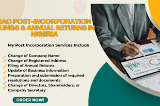 handle all cac post incorporation filings and annual returns in nigeria