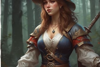 dnd character art and dnd character art