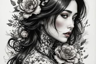 make tattoo design, realistic tattoo art