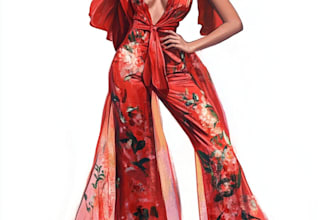 draw a fashion illustration or sketch