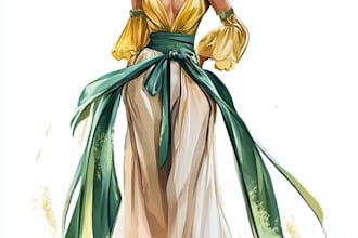 draw fashion collection , illustration or sketch