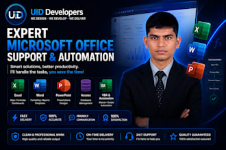 provide expert microsoft office support and automation