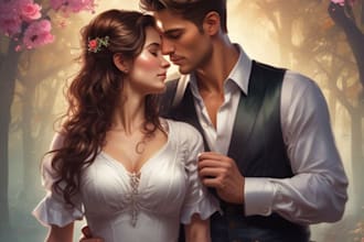 design erotica romance book cover or ebook cover