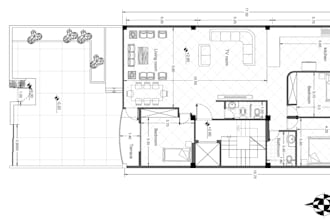 convert your hand sketch into professional autocad 2d plan