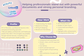 write a professional, ats optimized resume and cover letter