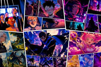 create a stunning ai comic illustrations