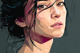 draw vector portrait art illustration from your picture