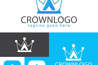 make a detailed crown logo for premium brands or products