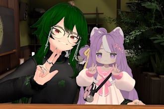 rig, model vrchat avatar, 3d vtuber, vrc character, vseeface, animaze or vrm