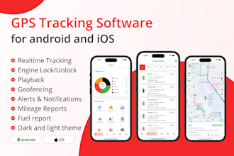 provide gps tracking software for android and ios based on gpswox or traccar