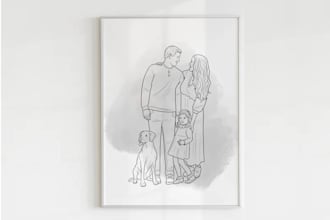 do create modern, minimalist, victor art, hand drawn and line art logo design