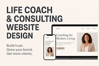 build your life coach, consultant, or wellness website in wordpress