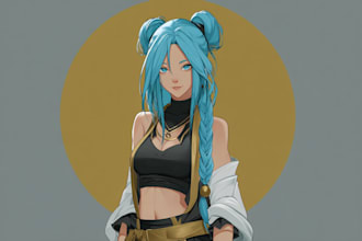draw anime , custom avatar art, and anime illustrations in