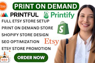 setup etsy shopify print on demand etsy printfy print on demand etsy seo listing