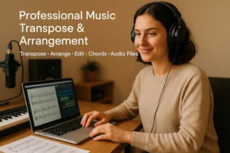 professionally transpose and arrange your music, chords, or audio files