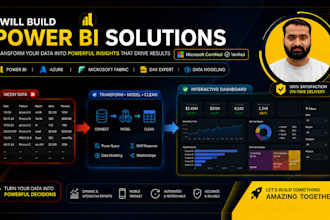build power bi dashboard with data cleaning, analysis and automation
