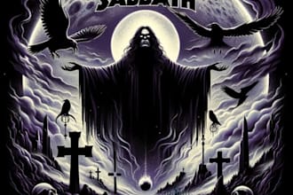 design a powerful metal album logo for your band