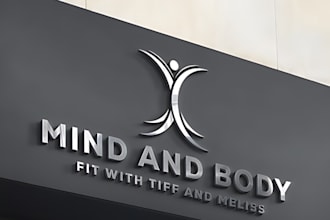 do excellent fitness, workout, health, yoga center logo and any graphic design