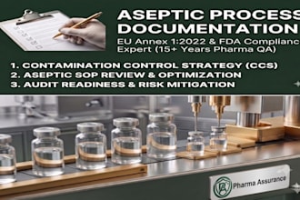 create your eu annex 1 contamination control strategy and aseptic documentation