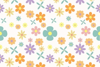 design seamless vector patterns for fabric, pod, packagin