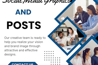 create social media graphics and post