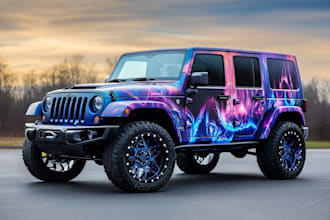 make branding vehicle wrap, van wrap, car