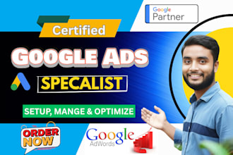 setup and manage google ads adwords ppc search, display, pmx and SEM expert