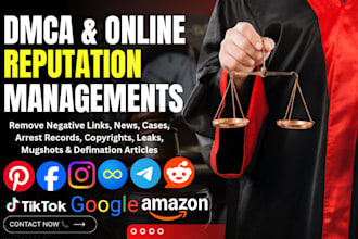permanently remove mugshots articles bad news cases google rewiew posts by dmca