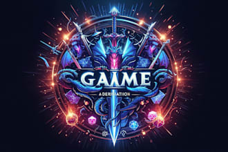 design a custom dnd, fantasy, sci fi, rpg animated game logo