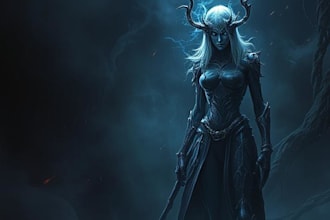create fantasy, sci fi, character with hyperrealistic style