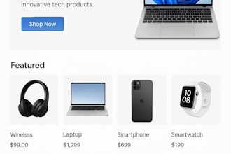 build a modern and responsive website