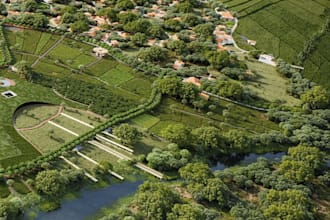 design 3d landscape design, aerial view, 3d forest design,8k rendering,site plan