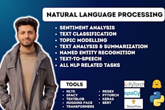 do text classification, sentiment analysis, topic modeling