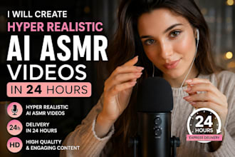 create hyper realistic ai asmr videos