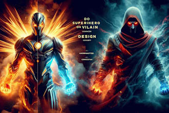 do superhero or villain character design