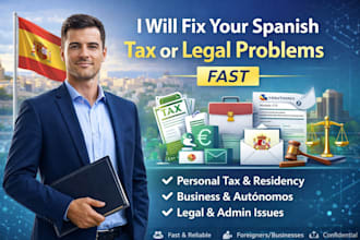 handle your personal and business spanish tax and legal problems fast