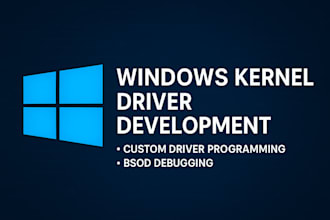 create high level windows kernel drivers for your system