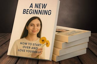 design an inspiring motivational and self love book cover