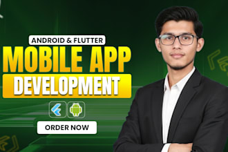 develop android and ios apps as flutter app developer, hybrid apps