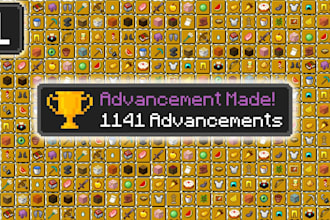 help you unlock every advancement, java or bedrock