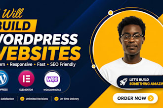 design and develop a website using wordpress