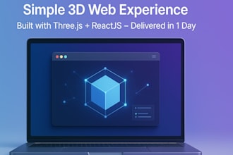 develop websites with 3d model, animations, and three js