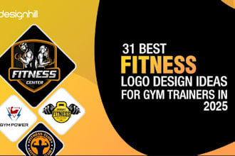 create a modern fitness, bodybuilding, and gym logo design