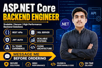 build secure rest apis using asp net core and sql server