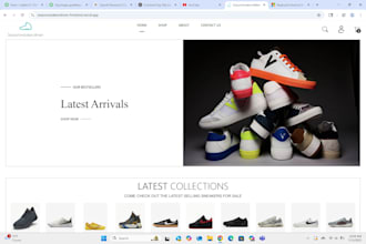 build a modern ecommerce website to sell shoes online