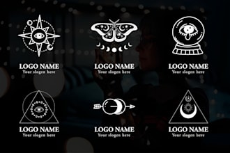 design a luxury golden sacred geometry logo