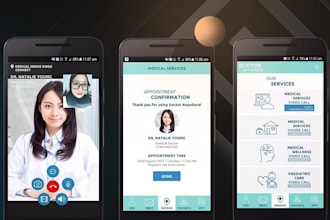develop telemedicine web app, healthcare app, gym fitness app, pharmacy web app